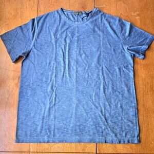 Jerry Kaye Men's Crewneck Cotton Short Sleeve T-Shirt Heather Blue Size XL Italy